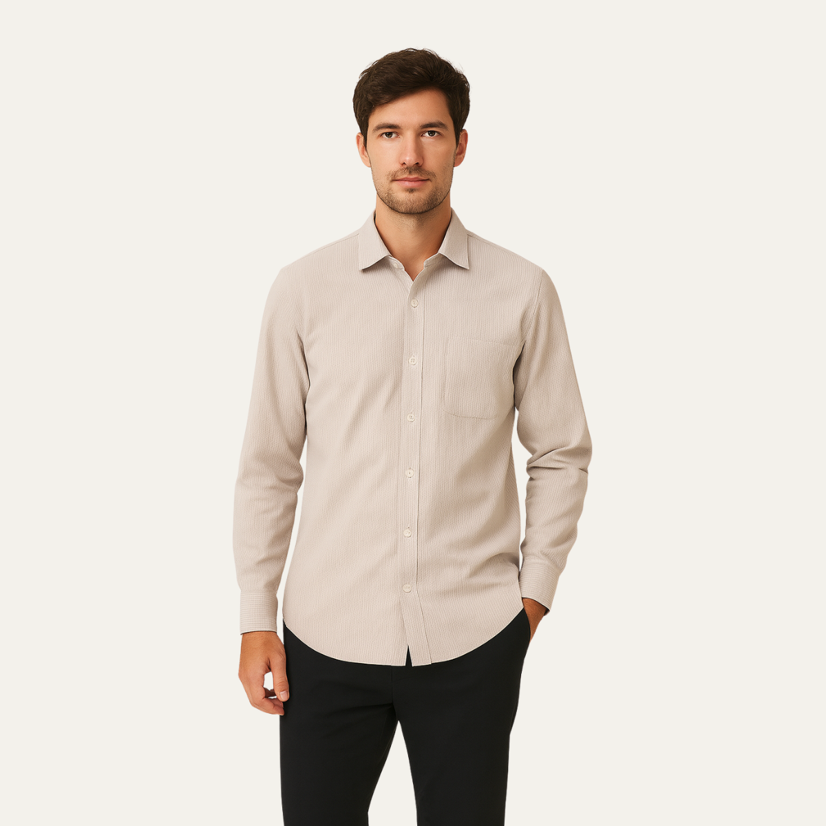 The Savile Row Men’s Italian Dress Shirt - Slim Fit Business Style