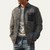 The Pied de Poule Vintage Houndstooth Jacket – Luxury Black Winter Overshirt for Men