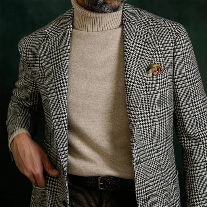 The Berlin Men’s Smart Casual Herringbone Tweed Wool Blazer