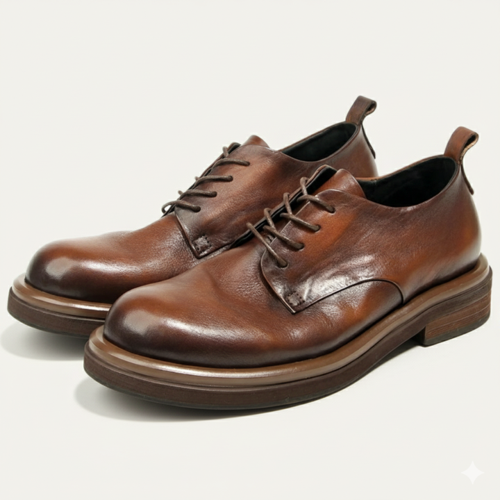 The Trento Men’s Faux Leather Dress Shoe – Formal Lace Up Smart Shoe