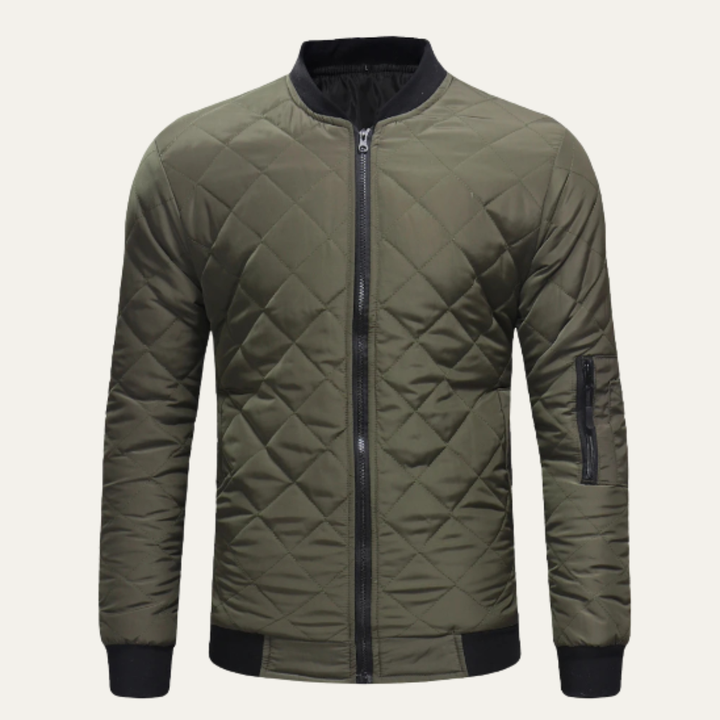 The Northshore Men’s Lightweight Zip Up Quilted Bomber Jacket