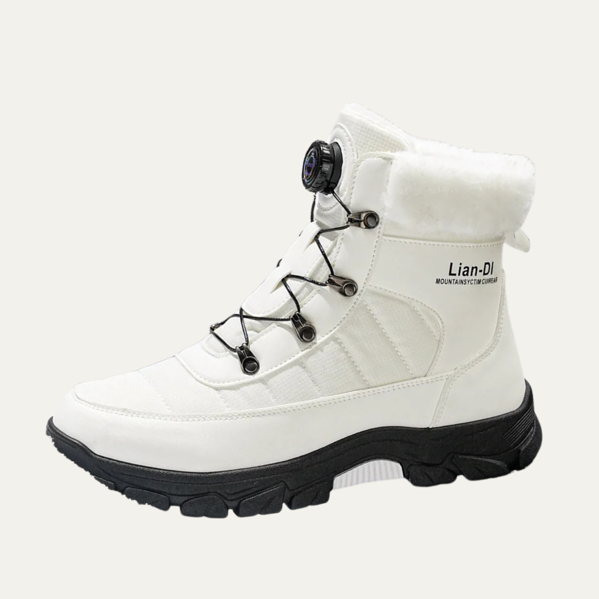 The Tarquinia Men’s Winter Warm Fur Lined High Top Anti Slip Snow Boots