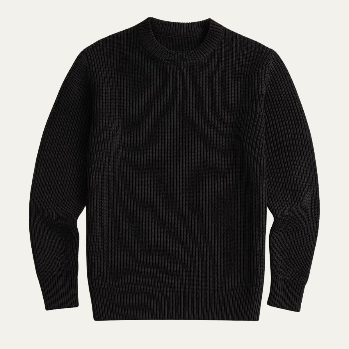 The Tokyo Merino Wool Ribbed O-Neck Sweater