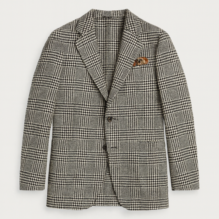 The Berlin Men’s Smart Casual Herringbone Tweed Wool Blazer