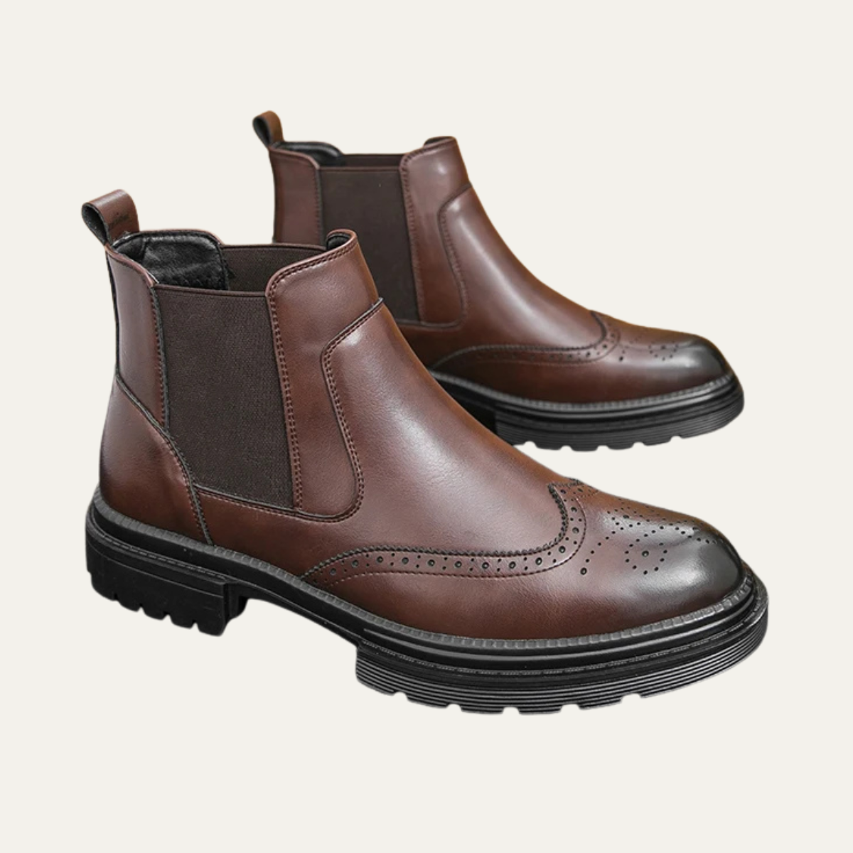 The Sarzana Men’s Vintage Anti Slip Sole Leather Chelsea Boots