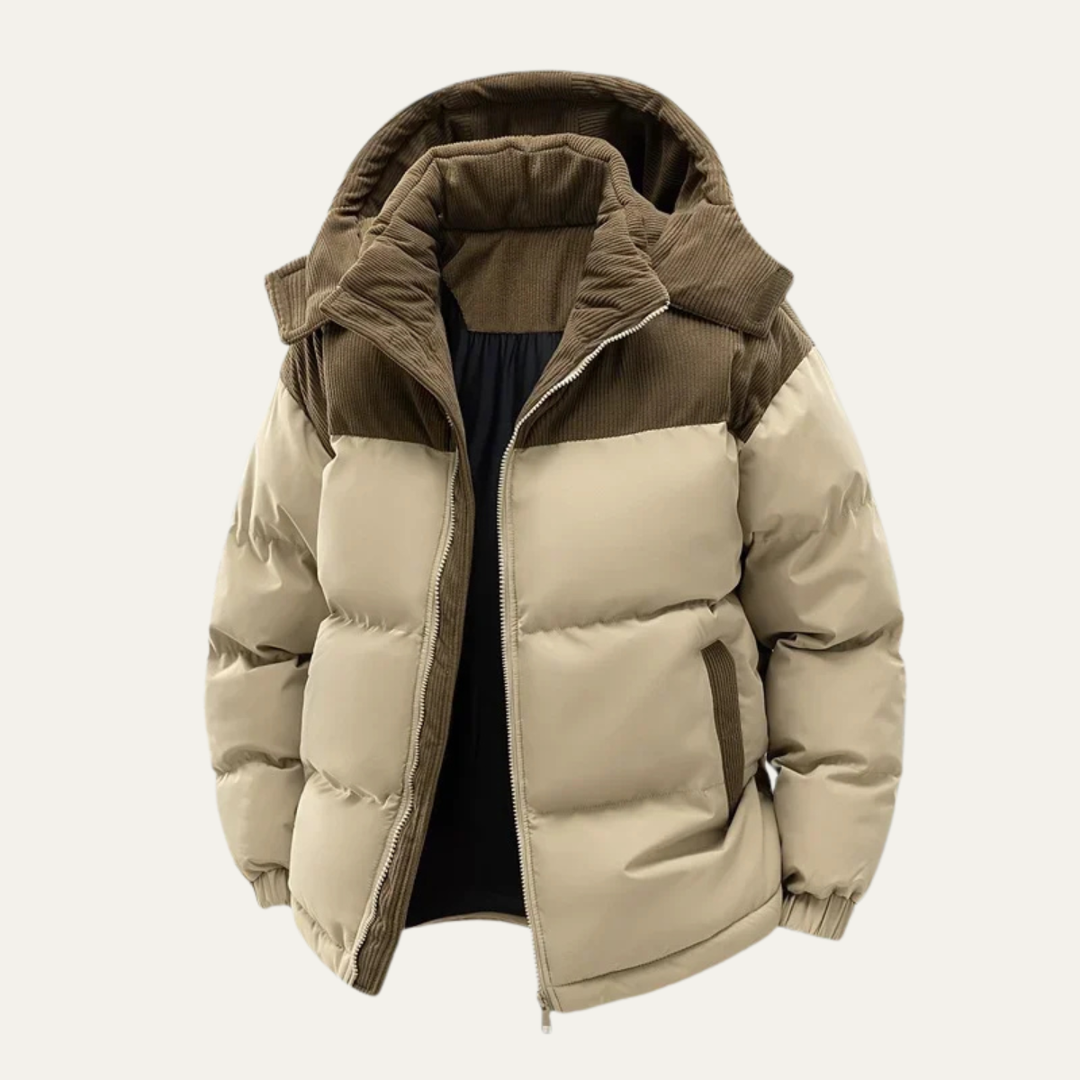 The Stonewell Men’s Thick Winter Puffer Hooded Jacket