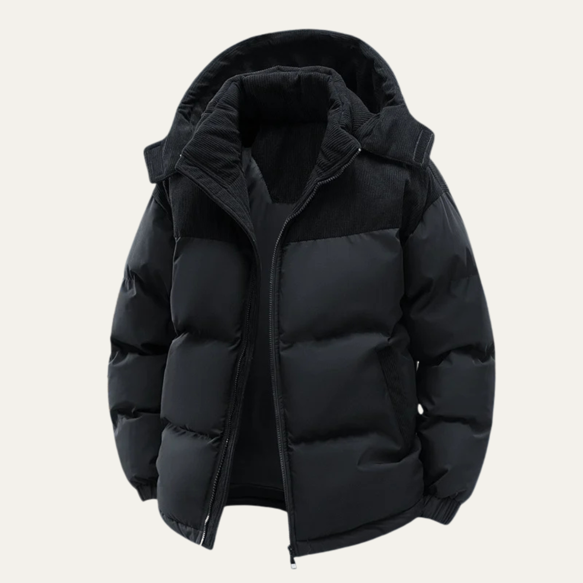 The Stonewell Men’s Thick Winter Puffer Hooded Jacket