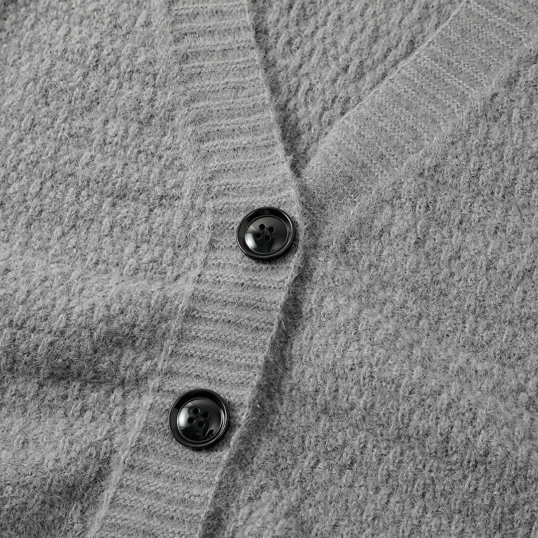 The Savona Men’s Button Up Casual Loose Fit V Neck Knit Cardigan
