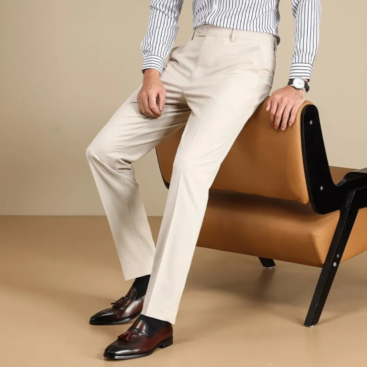 The Barbaresco Men’s Anti Wrinkle Straight Leg Dress Pants