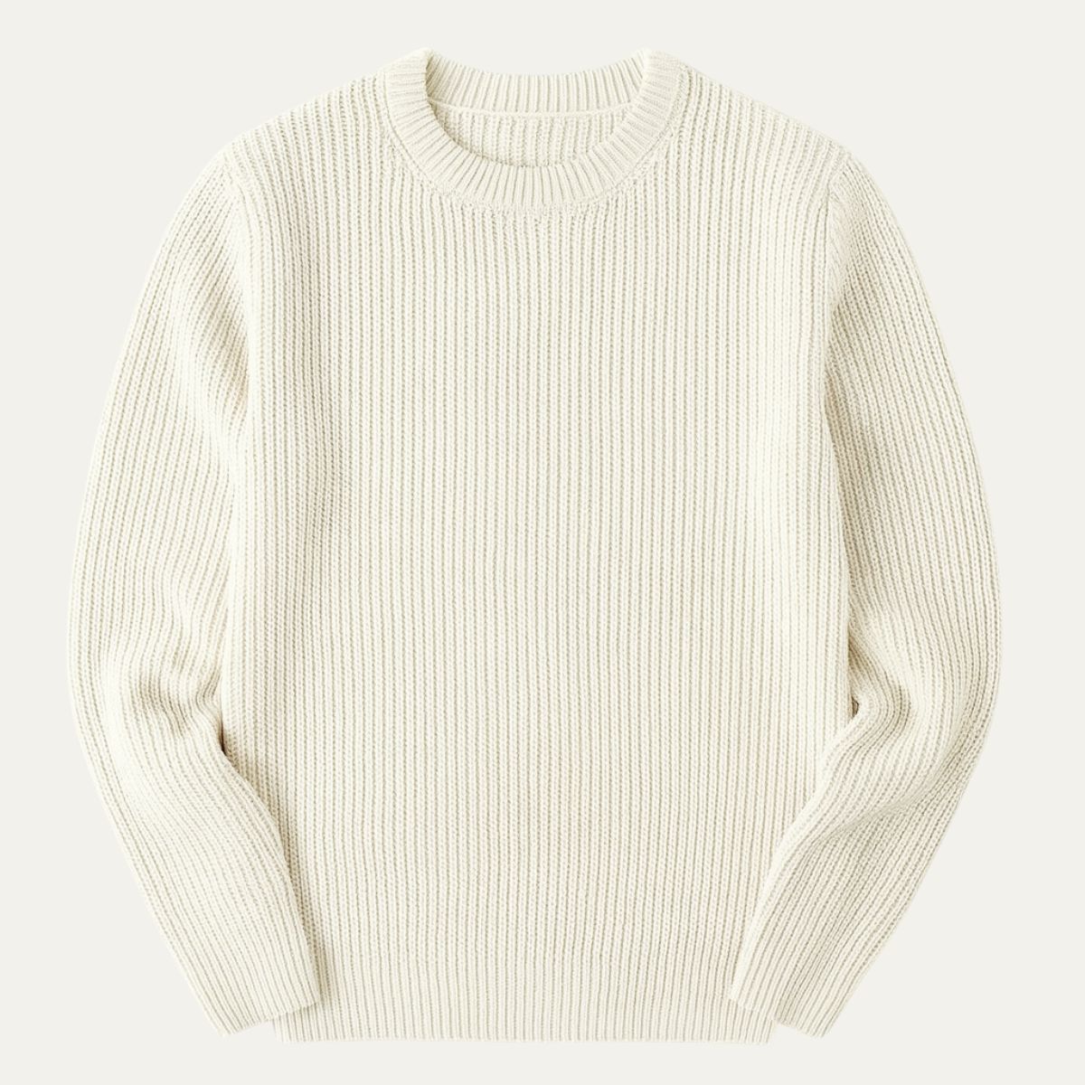 The Tokyo Merino Wool Ribbed O-Neck Sweater