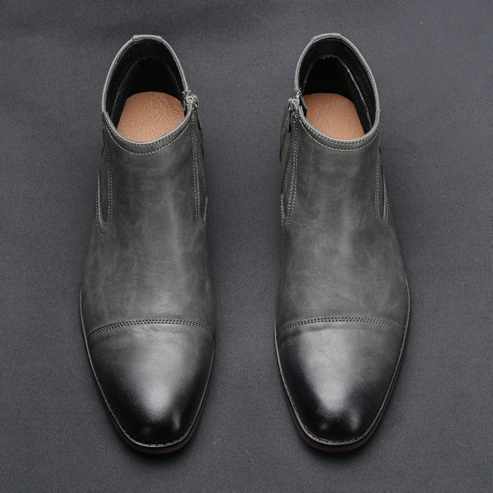 The Rapallo Men’s Classic Side Zip Leather Ankle Boots