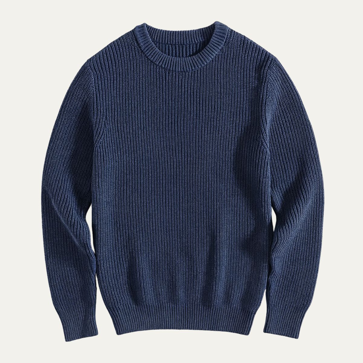 The Tokyo Merino Wool Ribbed O-Neck Sweater
