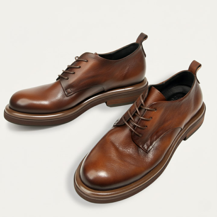 The Trento Men’s Faux Leather Dress Shoe – Formal Lace Up Smart Shoe