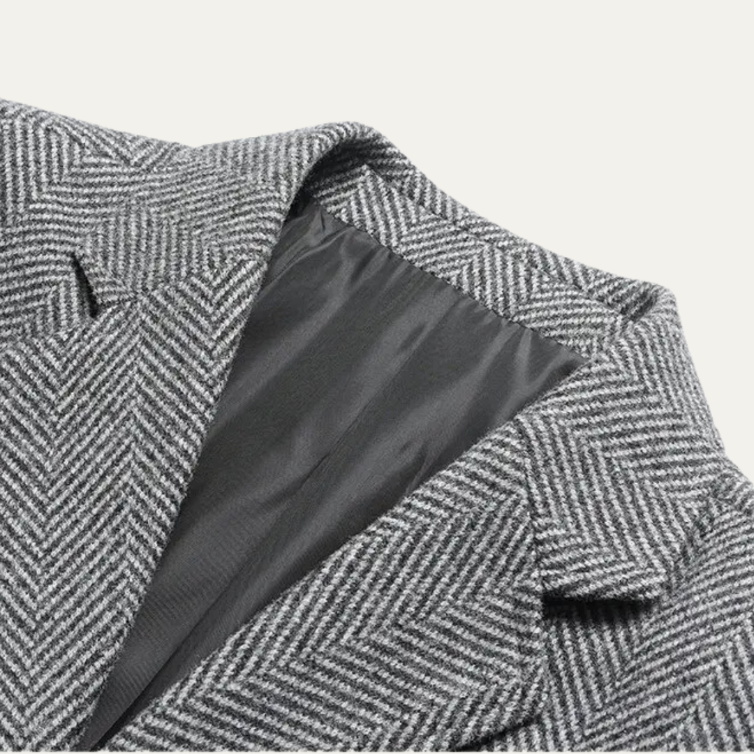 The Davos Men’s Smart Casual Single Breasted Wool Blend Blazer