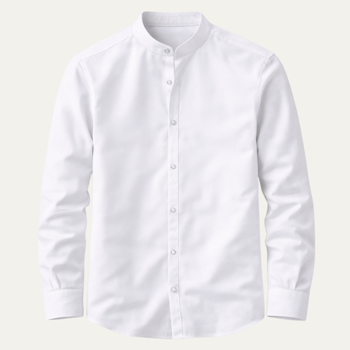 The Willowgate Men’s Slim Fit Stand Collar Shirt