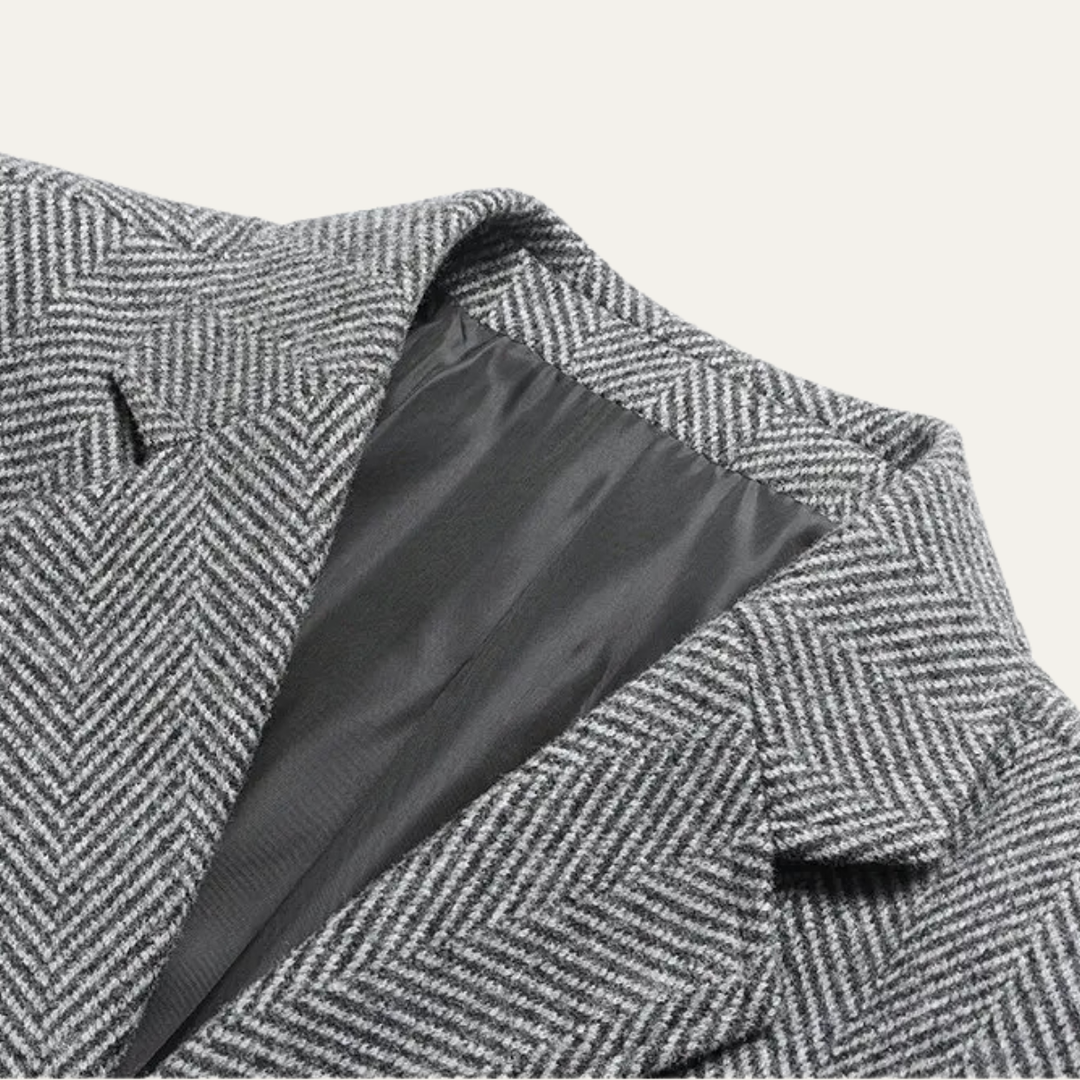 The Hamburg Men’s Slim Fit Smart Casual Houndstooth Check Blazer