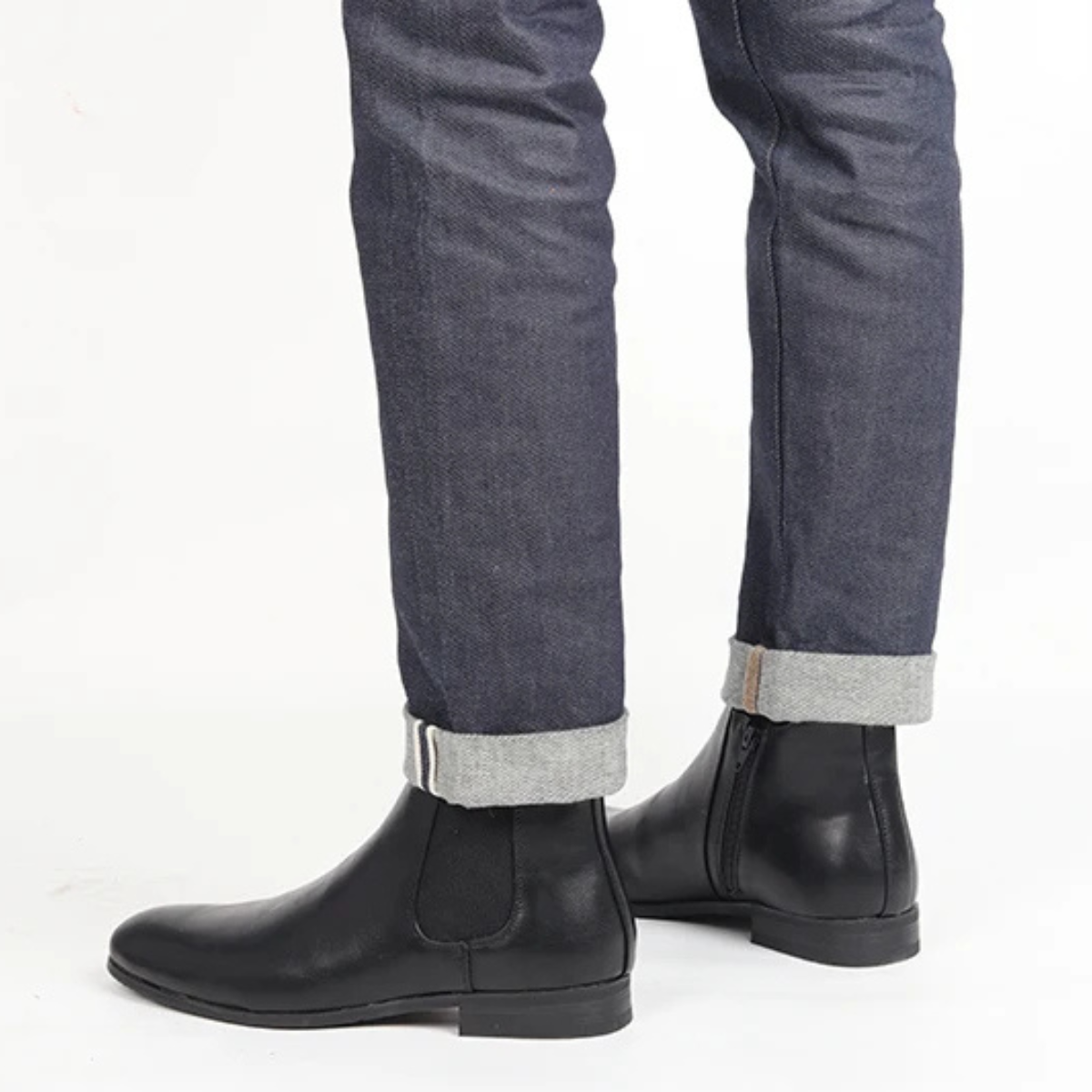 The Agrigento Men’s Chelsea Leather Ankle Boots with Elastic Side Panels