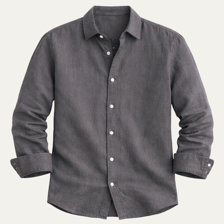 The Polignano Men’s Relaxed Button Up Linen Summer Shirt