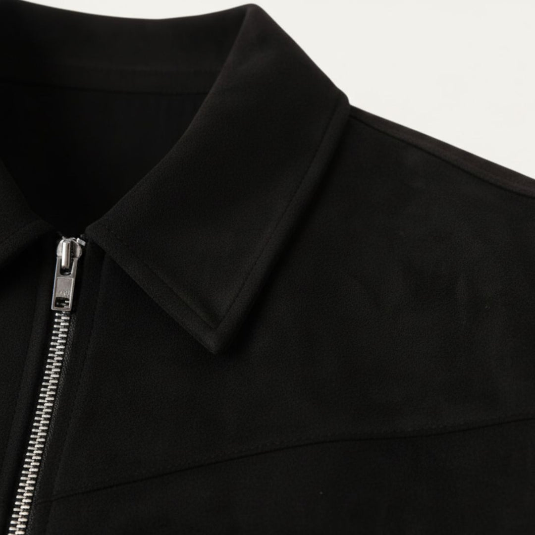 The Madrid Suede Leather Jacket – Men’s Classic Bomber Style