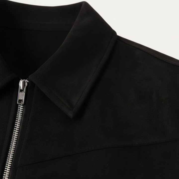 The Madrid Suede Leather Jacket – Men’s Classic Bomber Style