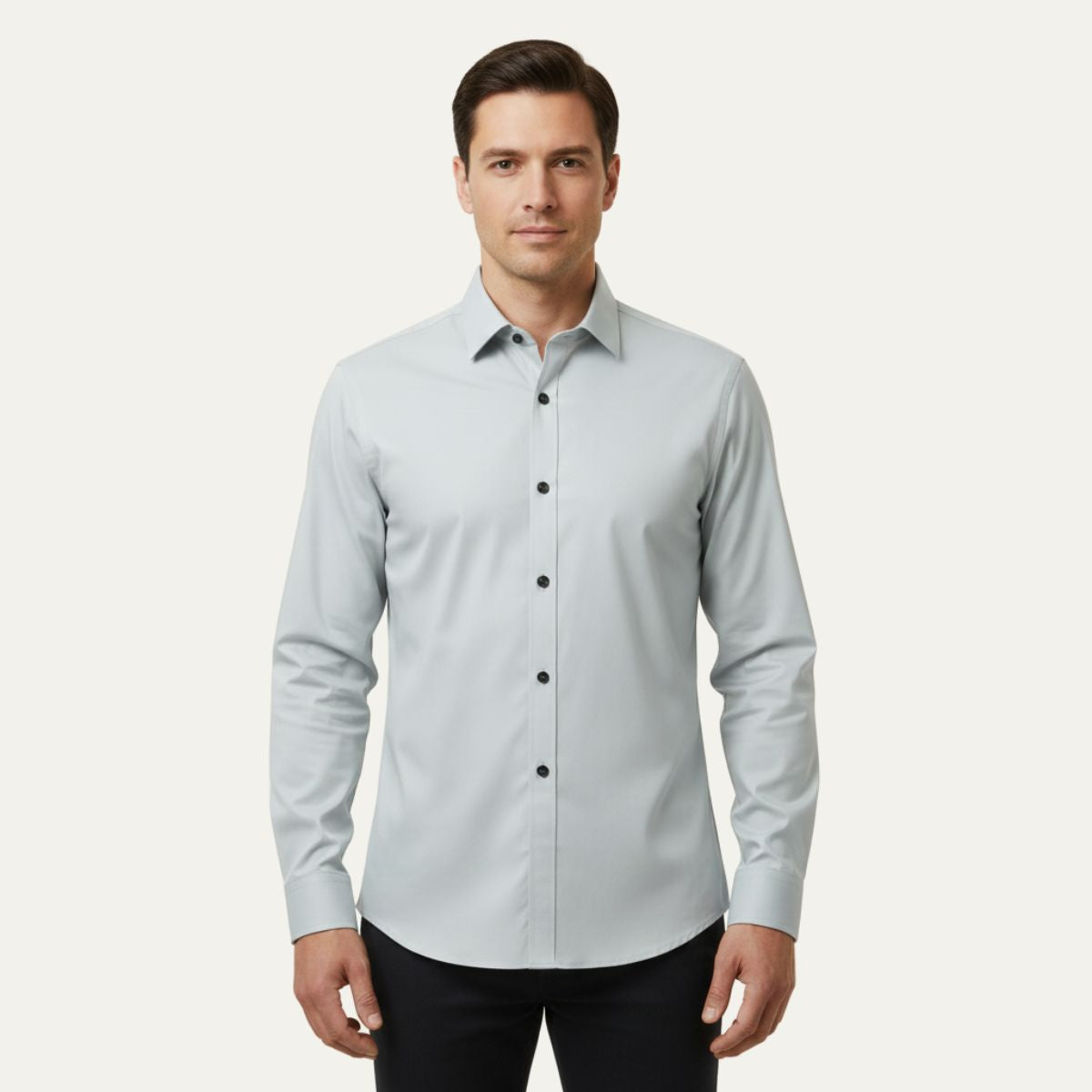 The Pantelleria Men's Elegant Solid Color Business Shirt