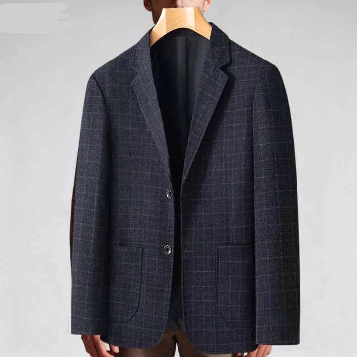 The Hanover Men’s Casual Tweed Style Smart Check Blazer