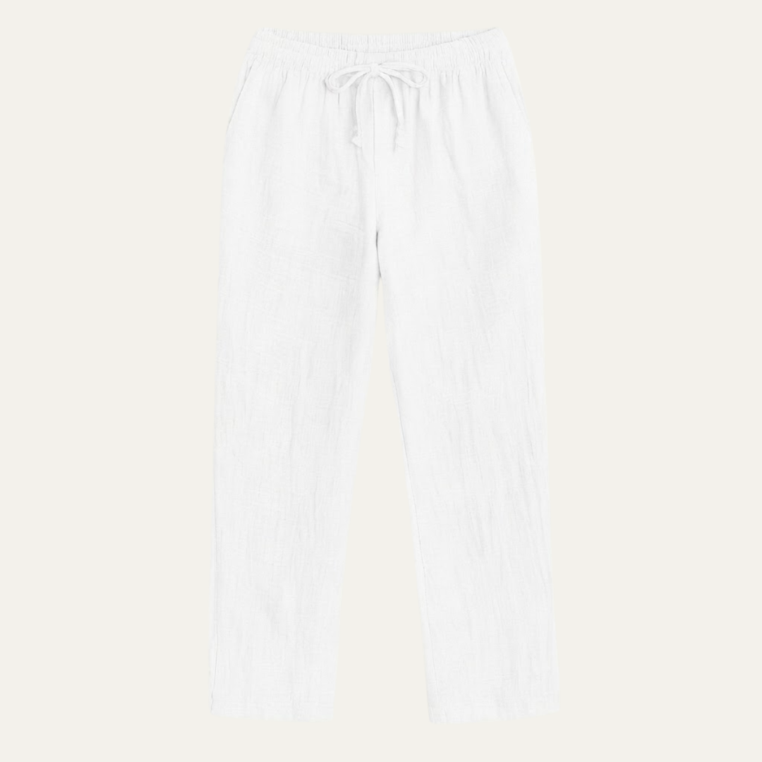 The Circular Quay Men’s Casual Elastic Waist Loose Fit Linen Pants