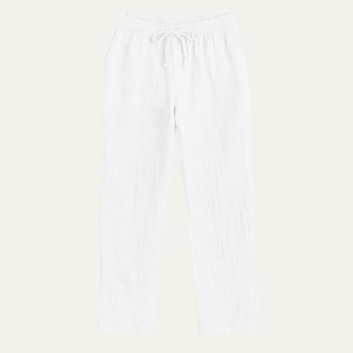 The Circular Quay Men’s Casual Elastic Waist Loose Fit Linen Pants