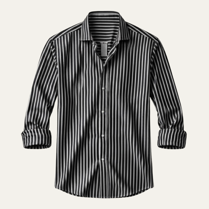 The Hilton Head Men’s Casual Smart Fit Striped Linen Shirt