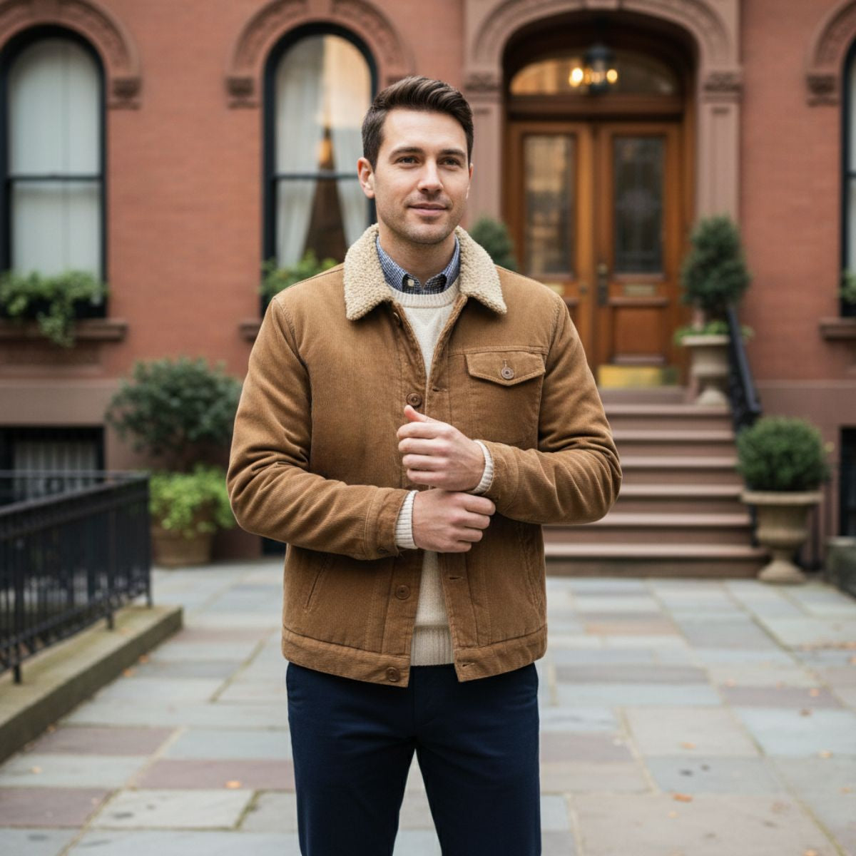 The Eversley Men's Corduroy Warm Winter Jacket