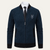 The Clapham Men's Embroidered Smart Knit Zip Sweater