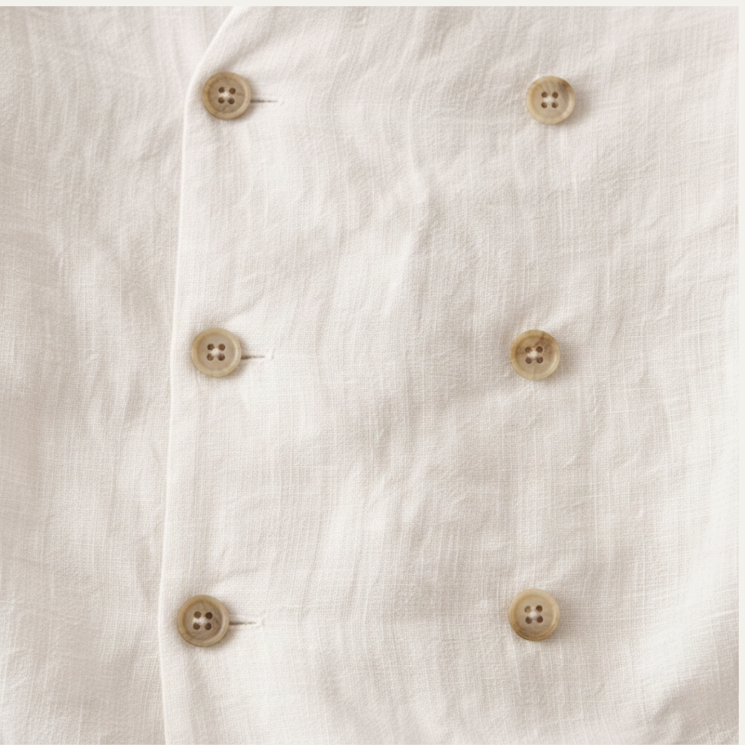 The Coventry Men’s Vintage Double Breasted Cotton Linen Shirt