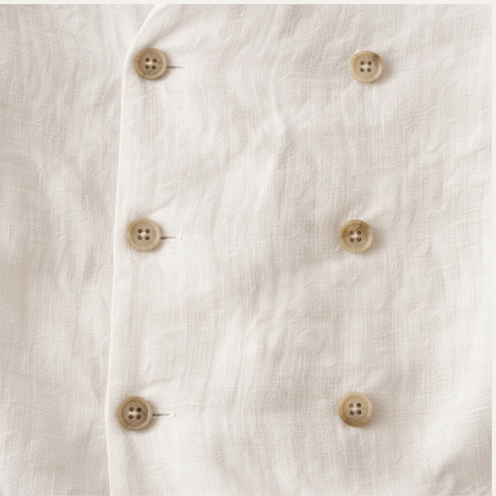 The Coventry Men’s Vintage Double Breasted Cotton Linen Shirt