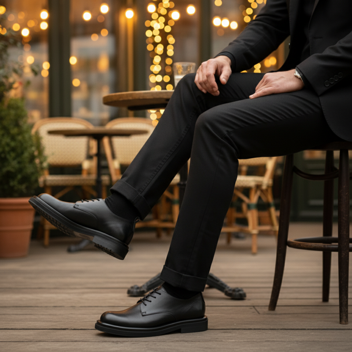 The Trento Men’s Faux Leather Dress Shoe – Formal Lace Up Smart Shoe