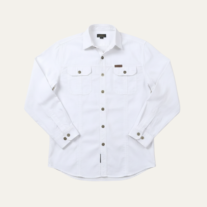 The Ashton Ridge Men’s Solid Color Multi Pocket Cargo Shirt