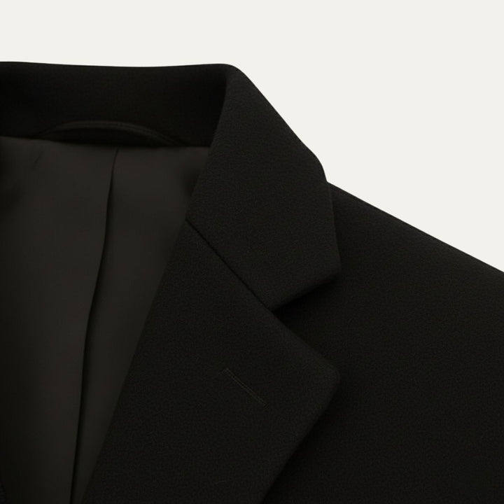The Brianza Men’s Smart Single Breasted Wool Blend Overcoat