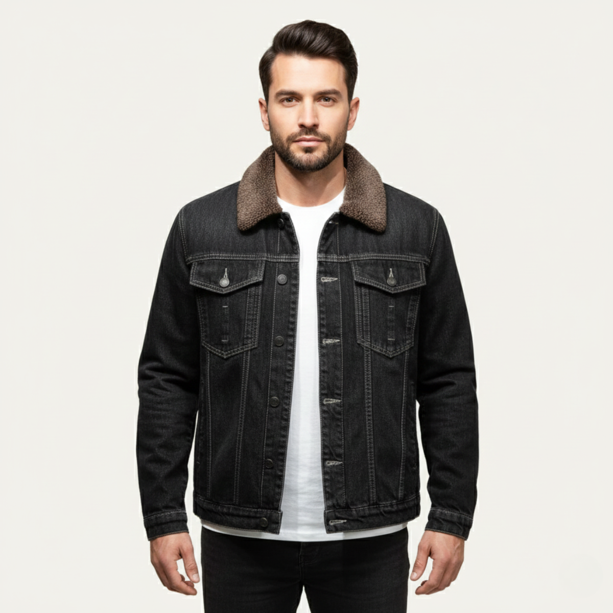 The Kilmarnock Men's Fleece Lined Denim Jacket