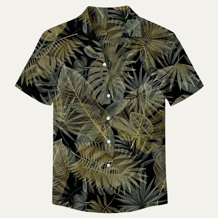 The Silverhill Ridge Men’s Summer Tropical Coconut Print Hawaiian Beach Shirt