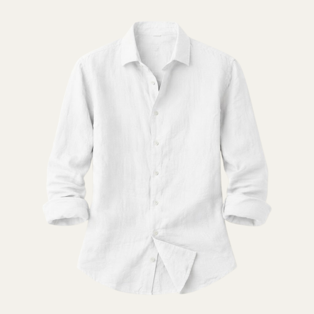 The Ironridge Men’s Linen Lightweight Turn Down Collar Trendy Shirt