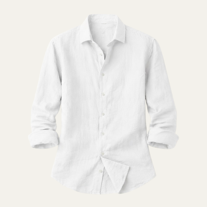 The Ironridge Men’s Linen Lightweight Turn Down Collar Trendy Shirt