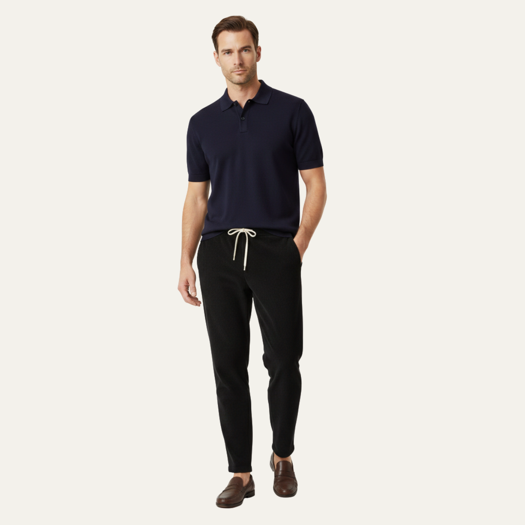 The Barrington Men’s Casual Ribbed Slim Fit Lightweight Pants