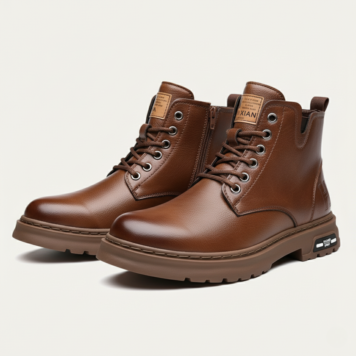 The Lipari Men’s Durable Non Slip Leather Ankle Boots