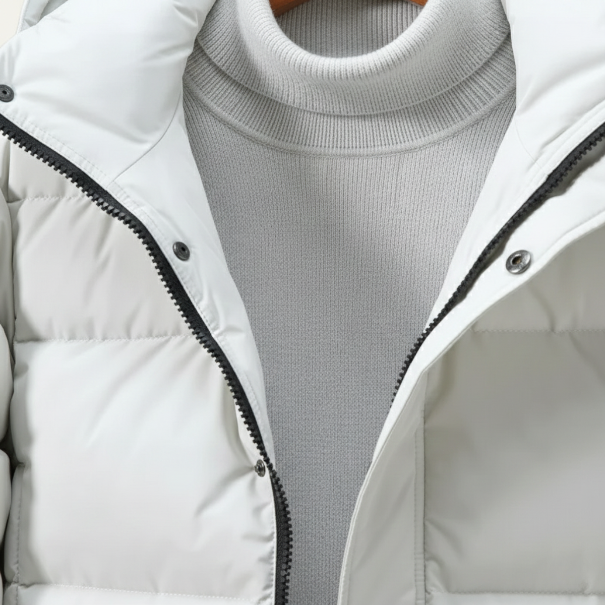 The Westminster Men’s Hooded Longline Black Puffer Coat