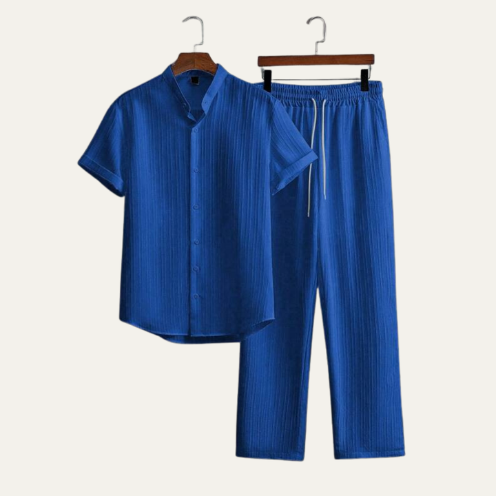 The Pinewater Men’s Linen Summer Trendy Set – Shirt & Pants