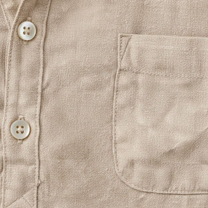 The Aberdeen Men’s Trendy Cotton Linen Henley Shirt