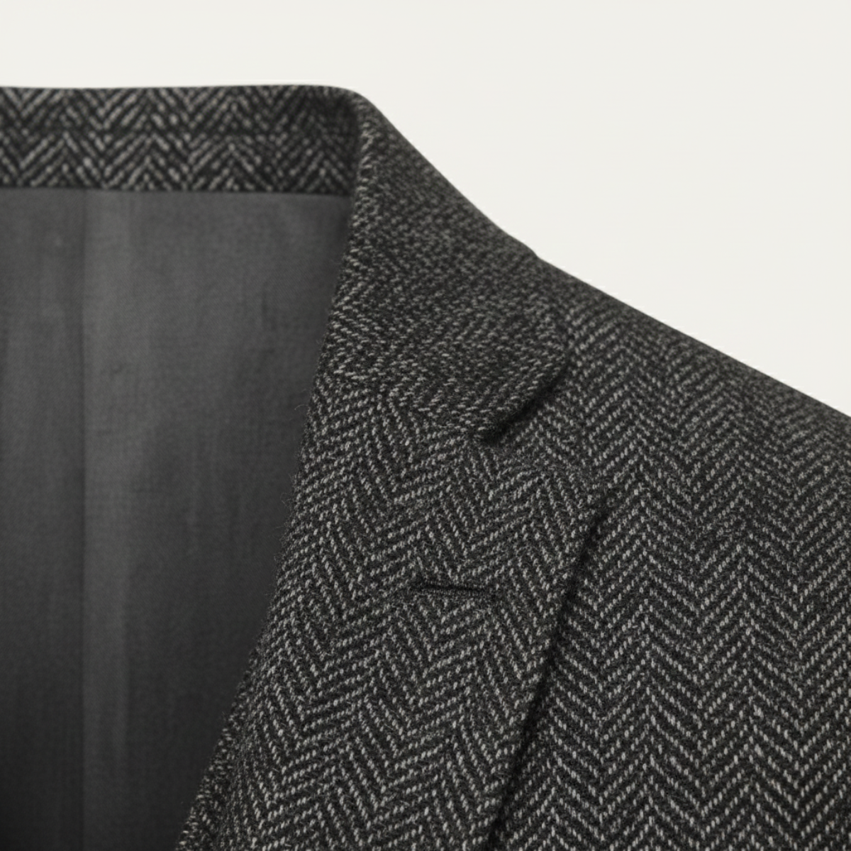 The Norwood Men’s Tweed 3 Piece Suit – Slim Fit Herringbone Jacket, Vest & Pants