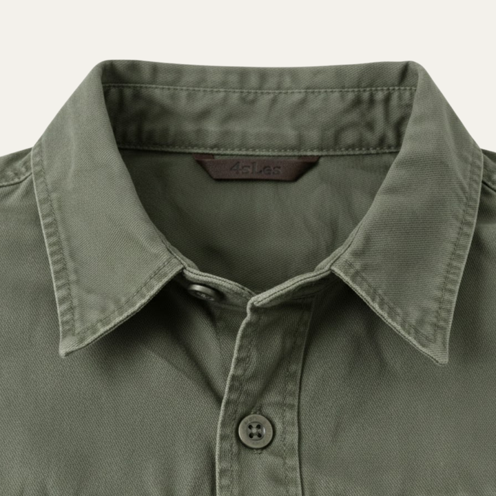 The Ashton Ridge Men’s Solid Color Multi Pocket Cargo Shirt