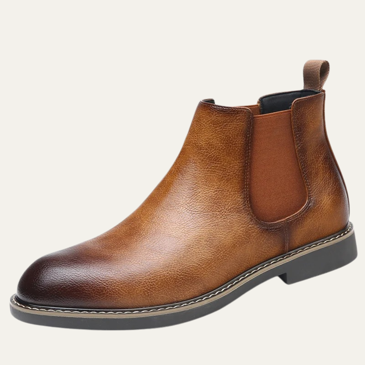 The Vernaccia Men’s Retro Style Pointed Toe Ankle Leather Shoes