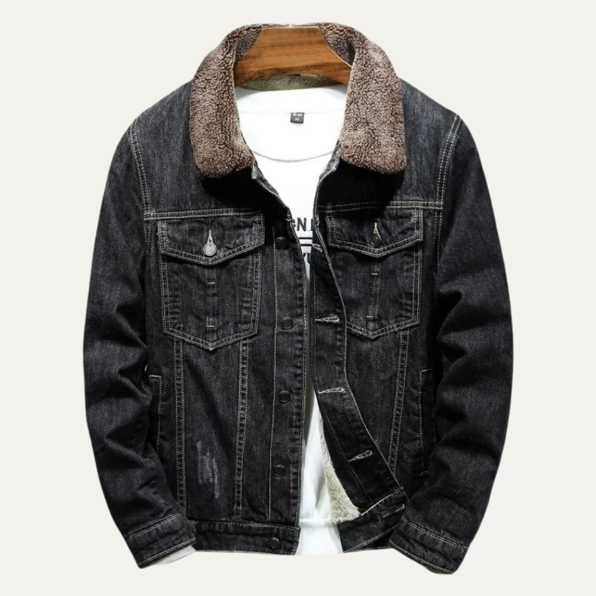 The Kilmarnock Men's Fleece Lined Denim Jacket