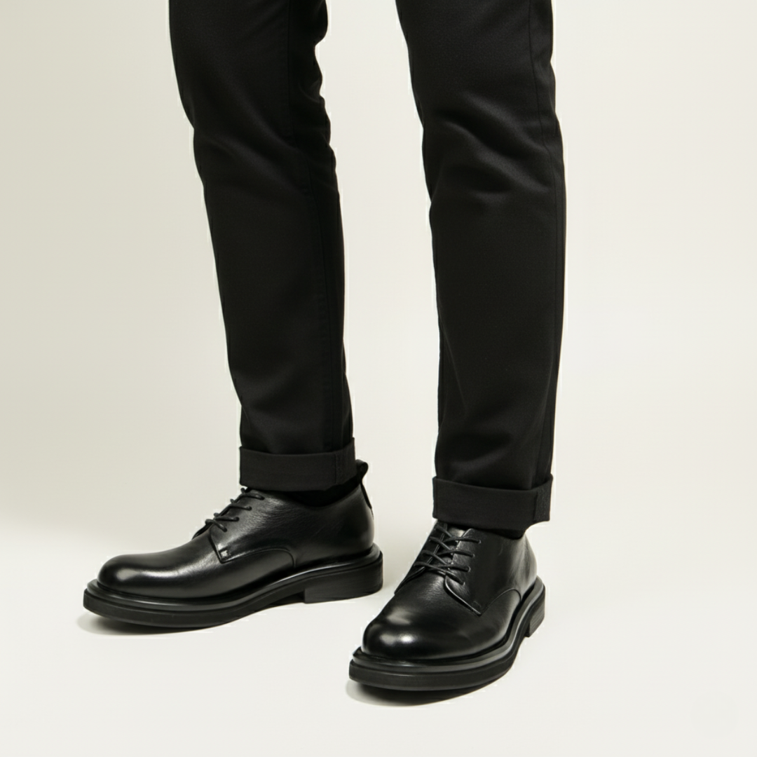 The Trento Men’s Faux Leather Dress Shoe – Formal Lace Up Smart Shoe